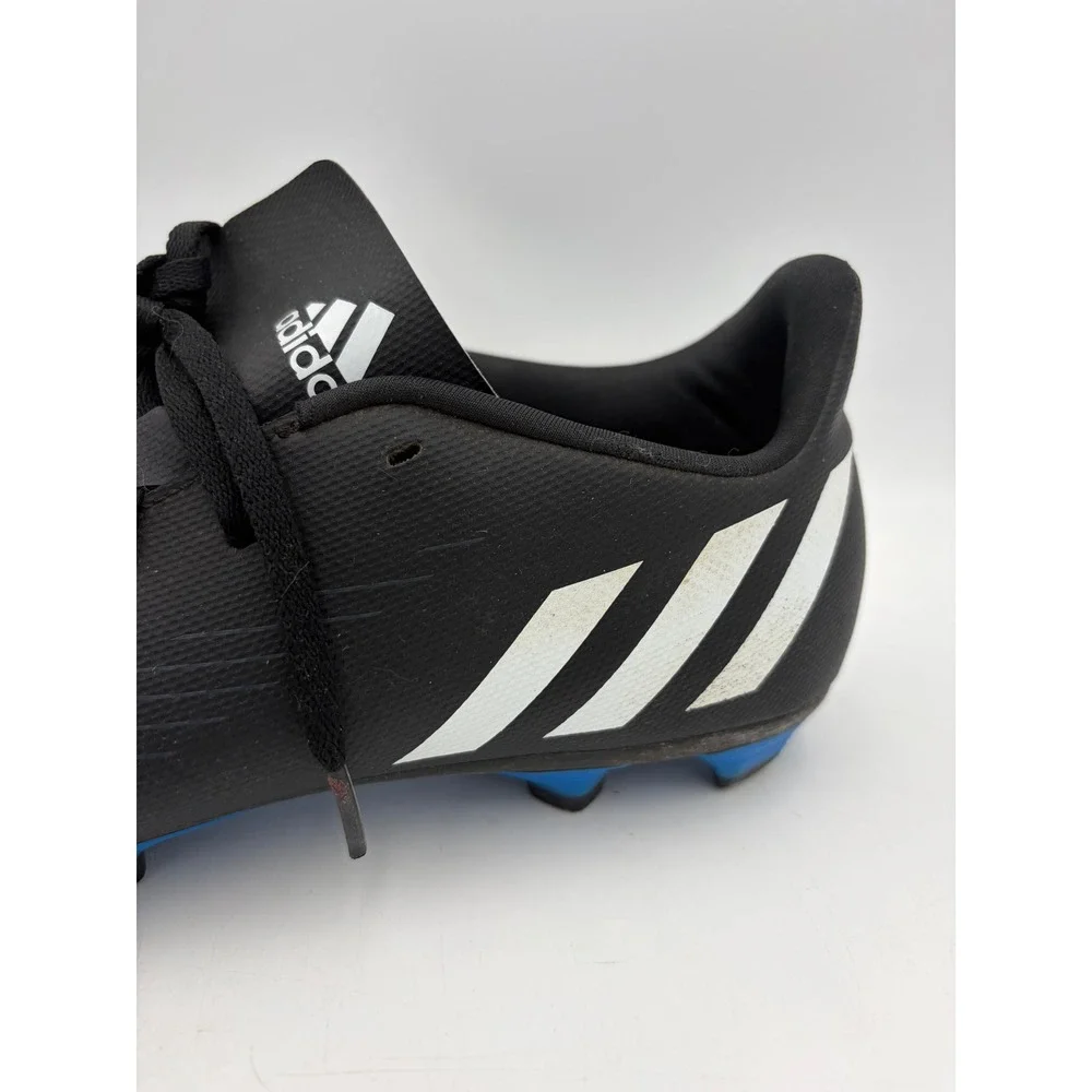 Adidas Predator Edge.4 FxG Soccer / Football Cleats Mens 11.5 Black‎ Blue Spikes